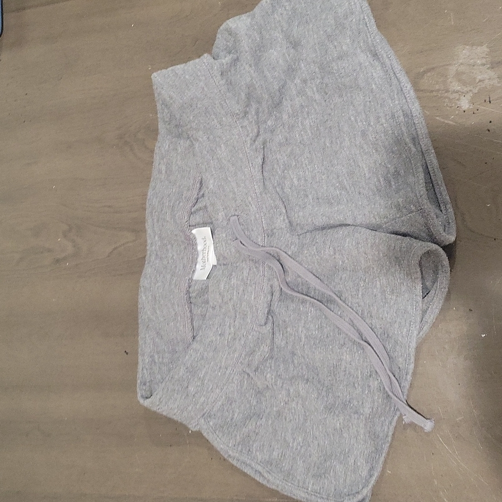 Gray maternity shorts